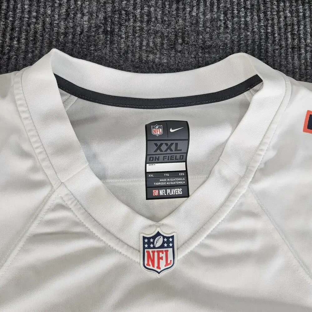 Chicago Bears Jersey Mens 2XL White NFL Football Justin Fields Nike GSH Stitched